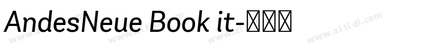 AndesNeue Book it字体转换